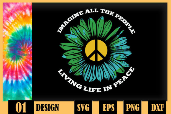 Imagine All the Peace Graphics for Crafts