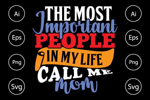 Mom Life Typography Graphic for Crafts and Design