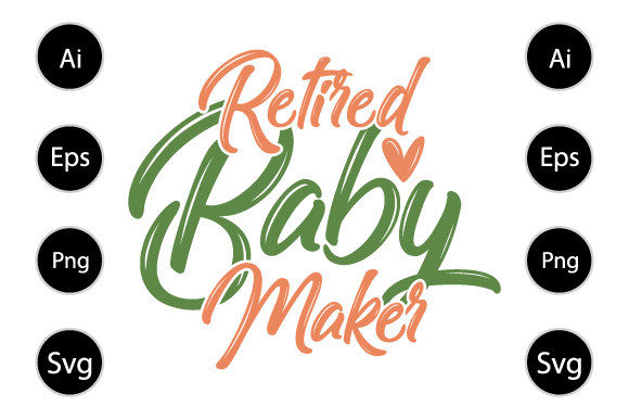 Retired Baby Maker Graphics for Crafts