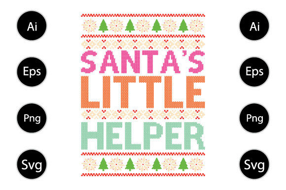 Santa s Little Helper Graphics for Crafts