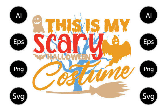 This Is My Scary Halloween Costume Graphics